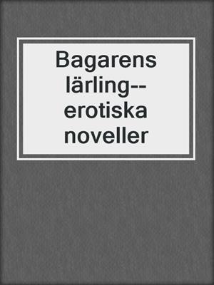cover image of Bagarens lärling--erotiska noveller
