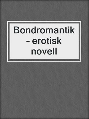 cover image of Bondromantik – erotisk novell