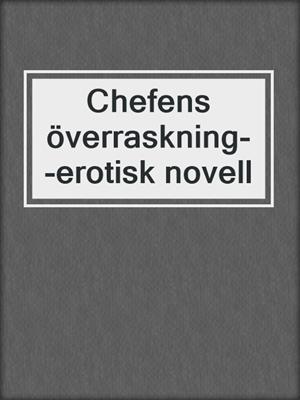cover image of Chefens överraskning--erotisk novell