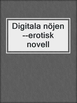 cover image of Digitala nöjen--erotisk novell