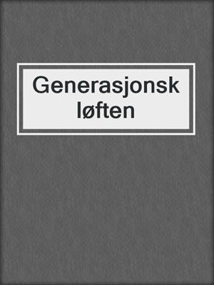 cover image of Generasjonskløften