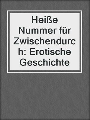cover image of Heiße Nummer für Zwischendurch: Erotische Geschichte