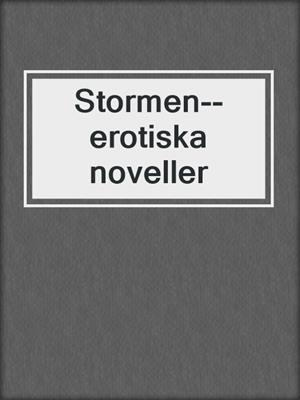 cover image of Stormen--erotiska noveller