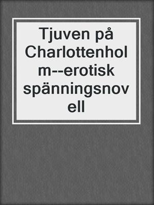 cover image of Tjuven på Charlottenholm--erotisk spänningsnovell
